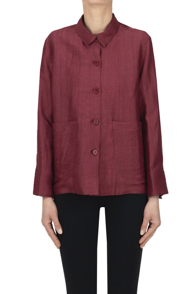  Blukey Giacca Camicia In Lino 