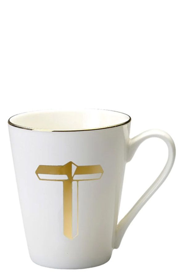  Bitossi Tazza Lettera 't' ⌀ 8,7 Cm 