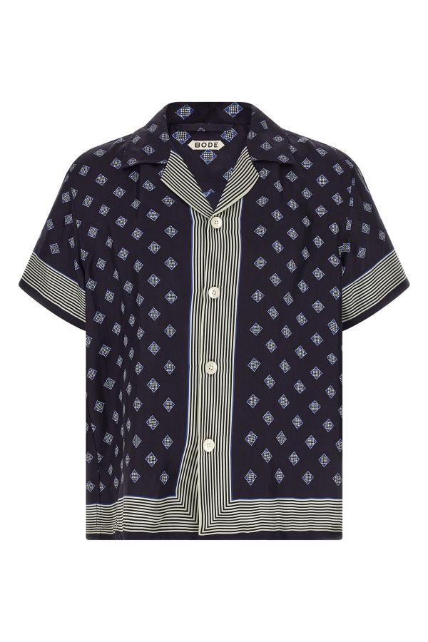  Bode Camicia 'foyer Diamond' 