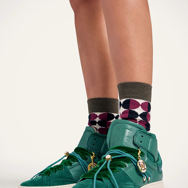  La Doublej Small Accessories Women - All Time Socks Sfere White One Size 80% Cotton 18% Polyamide 2% Elastan 