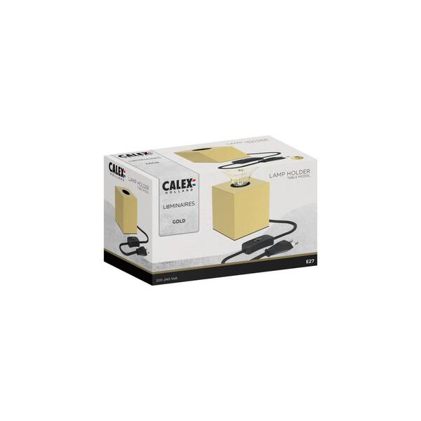  Calex Calex Lampada Da Tavolo Cubica, Oro 