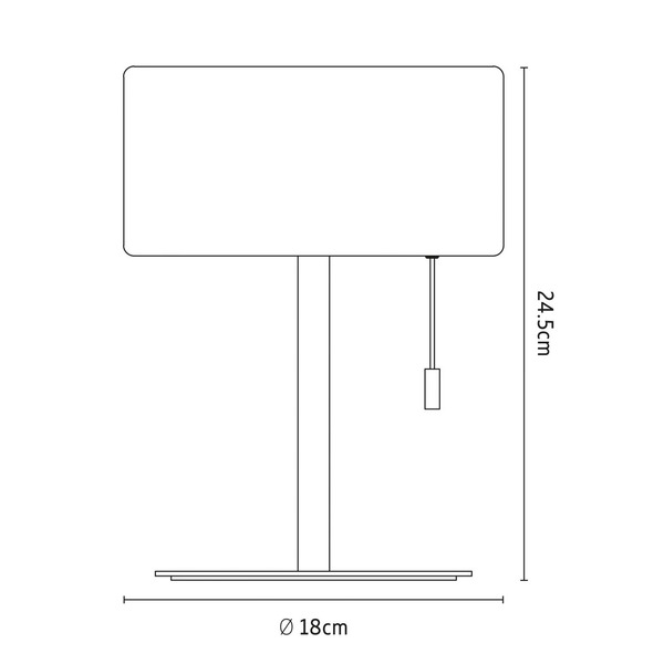  Calex Lampada Da Tavolo Led Calex, Ip44, Interruttore A Strappo 