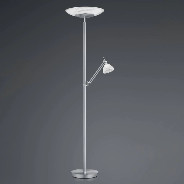  Hell Hell Piantana Led Findus, A 2 Luci, Nichel 