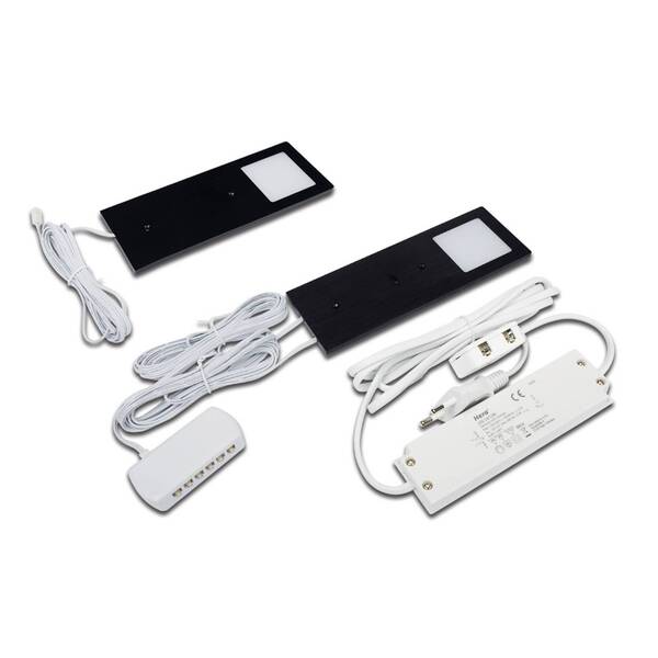  Hera Hera Lampada Led Mobili Eco-pad F Set 2x 3.000k Nero 