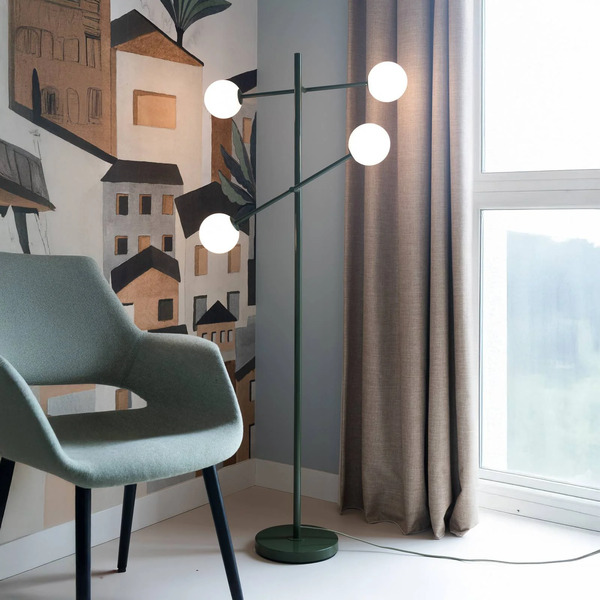  It´s About Romi It´s About Romi It's About Romi Lampada Da Terra Copenhagen, Verde, Vetro, Orientabile 