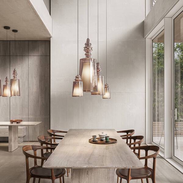  Karman Lampada A Sospensione Karman Alibaglass Small, Oro Rosa, ø 11 Cm 
