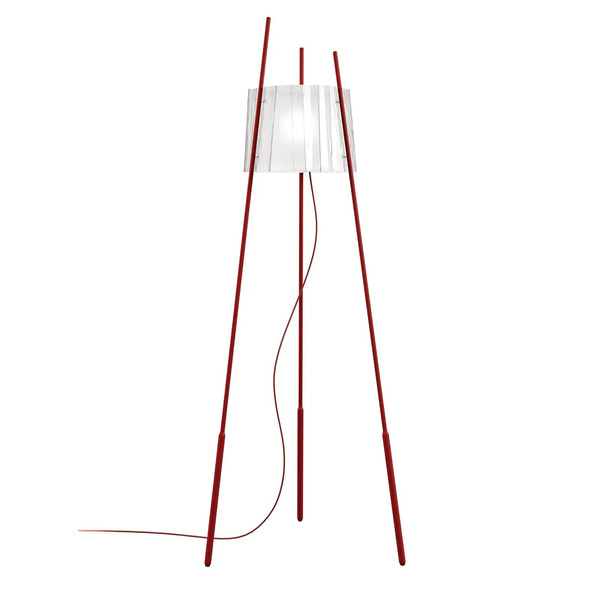  Kdln Kdln Piantana Tyla, Rossa, Altezza 165 Cm, Dimmerabile 