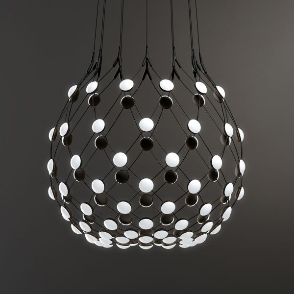  Luceplan Luceplan Mesh Sospensione Lunga 5 M ø 80 Cm 