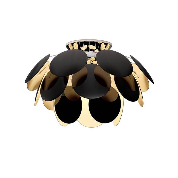  Marset Marset Discocó Plafoniera ø 68 Cm Nero/oro 