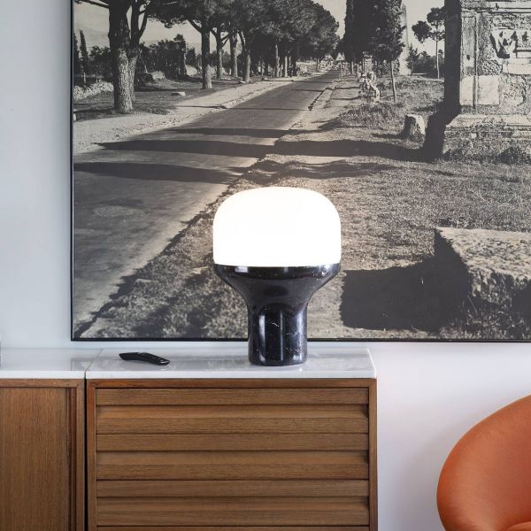  Martinelli Luce Martinelli Luce Delux Tavolo 43cm Marmo Nero 