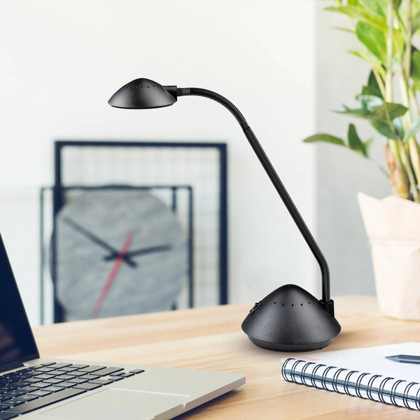  Maul Lampada Da Tavolo Led Maularc, Nera, Altezza 38 Cm, Flessibile 