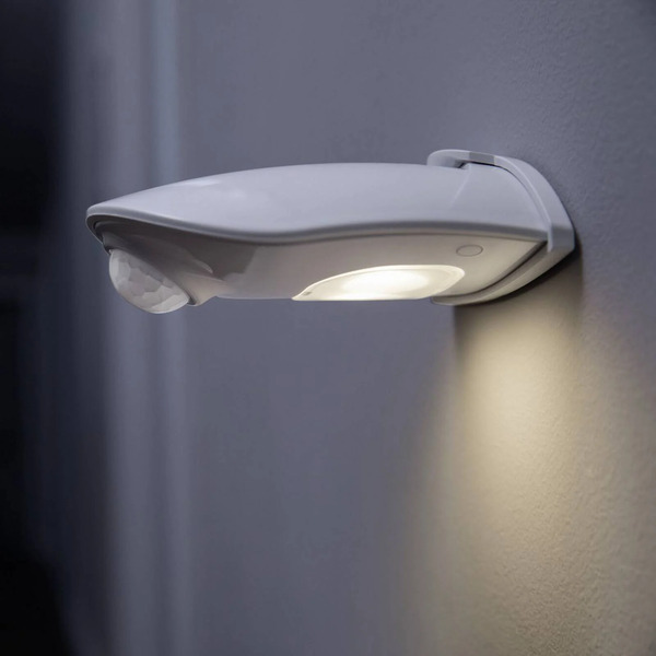  Osram Osram Applique Da Esterni Led Doorled Down Argento Sensore Batteria 