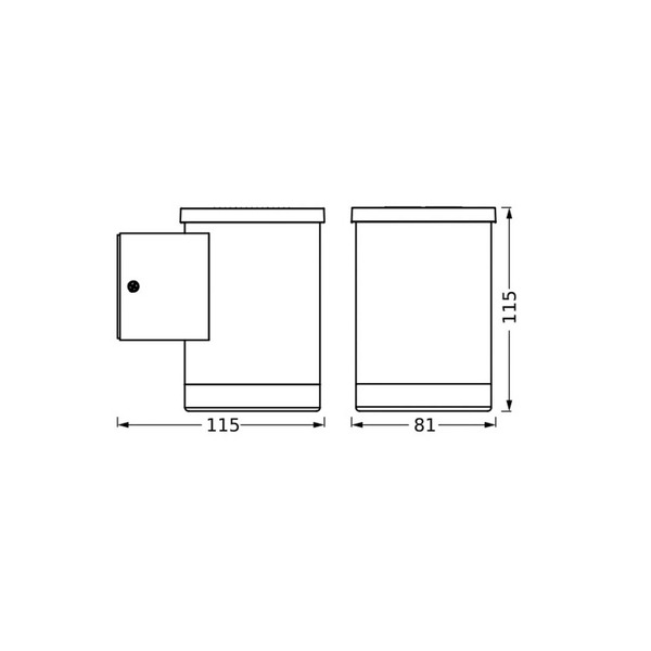  Osram Osram Applique Da Esterni Led Endura Style Oxford, Grafite 