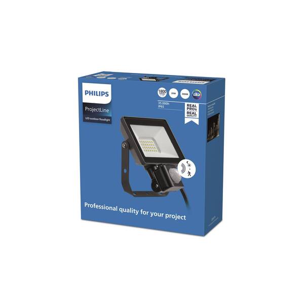 Philips Philips Projectline, Faretto Da Esterno Sensor 3000k 20w 