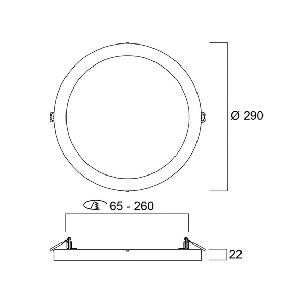  Sylvania Sylvania Plafoniera Led Start 5in1, Bianco, ø 29 Cm, Cct, Dimmerabile 