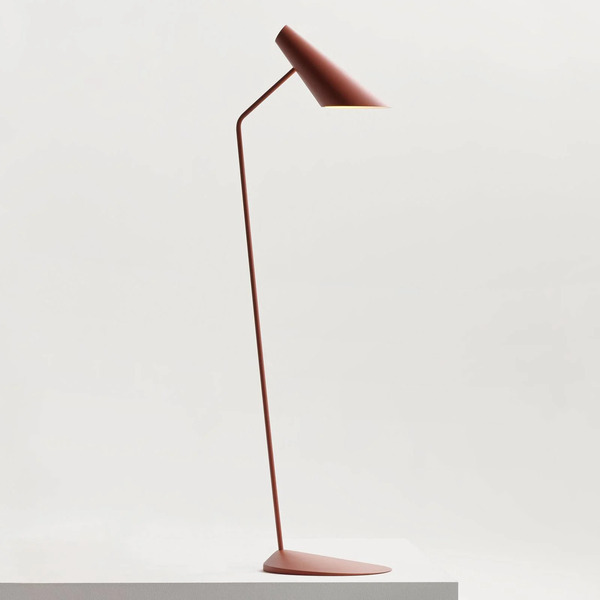  Vibia Vibia I.cono 0712 Piantana Da Design, Rosso-marrone 