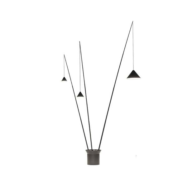  Vibia Vibia Piantana Led North, Nera, A 3 Luci, Metallo, 927 