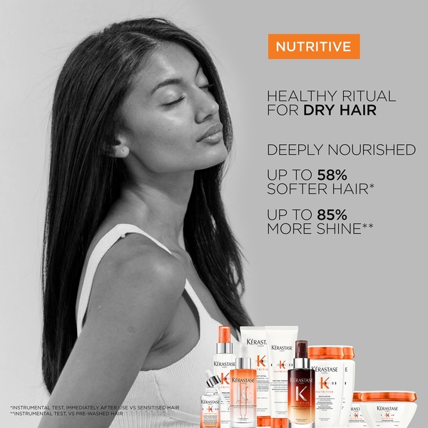  Kerastase Kérastase Nutritive Bain Satin Riche Refillable Shampoo And Refill Pouch Duo For Fine To Medium Dry Hair With Niacinamide 500ml 
