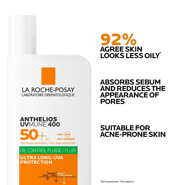  La Roche-posay La Roche-posay Anthelios Uvmune 50+ Fluido Protezione Solare Per Pelle Grassa A Tendenza Acneica 50 Ml 