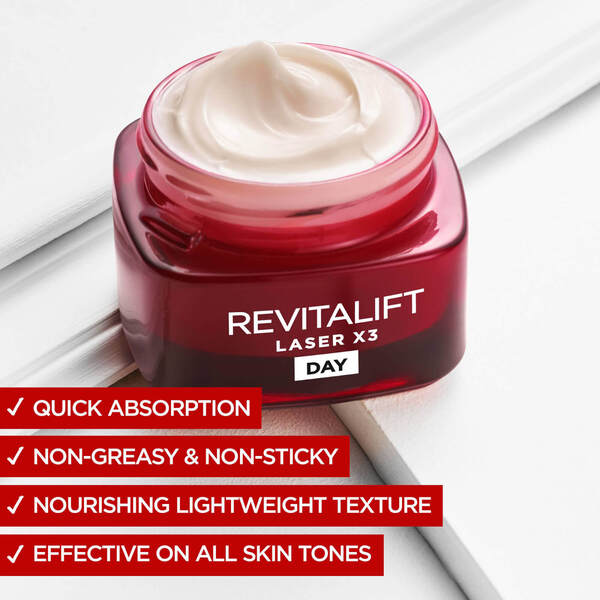  L'oréal Paris L'oréal Paris Dermo Expertise Revitalift Laser Renew Idratante Anti-età Avanzato - Tripla Azione (50 Ml) 