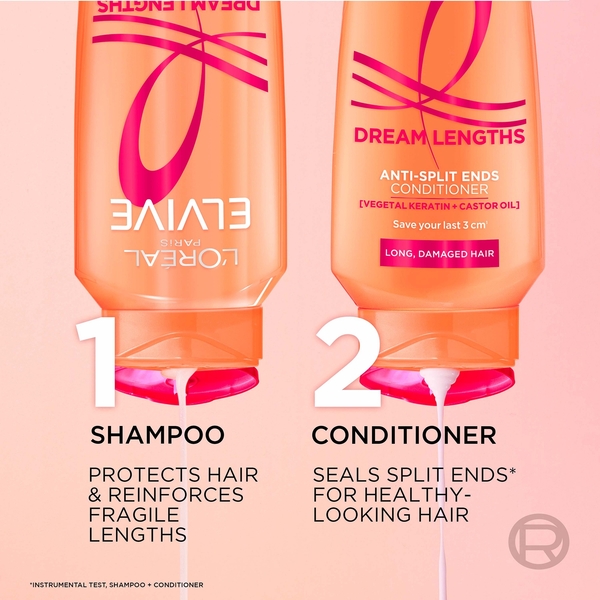  L'oréal Paris L'oréal Paris Elvive Dream Lengths Restoring Shampoo With Vegetal Keratin & Castor Oil For Long Hair 500ml 