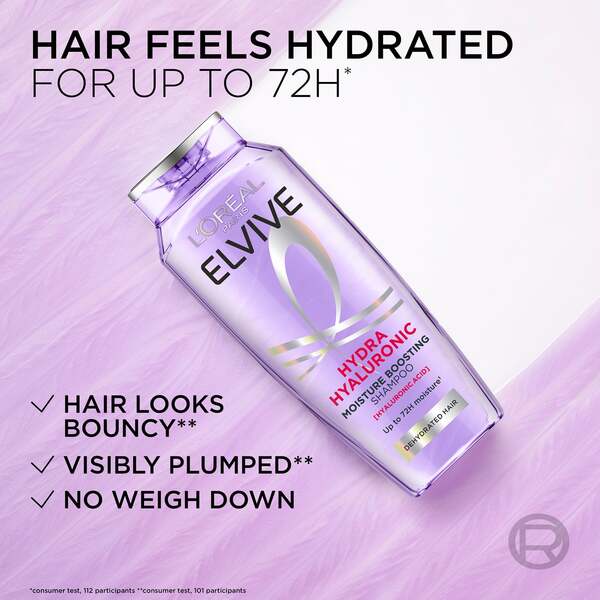  L'oréal Paris L'oréal Paris Elvive Hydra Hyulornic Moisture Boosting Shampoo With Hyaluronic Acid For Dry & Dehydrated Hair 300ml 