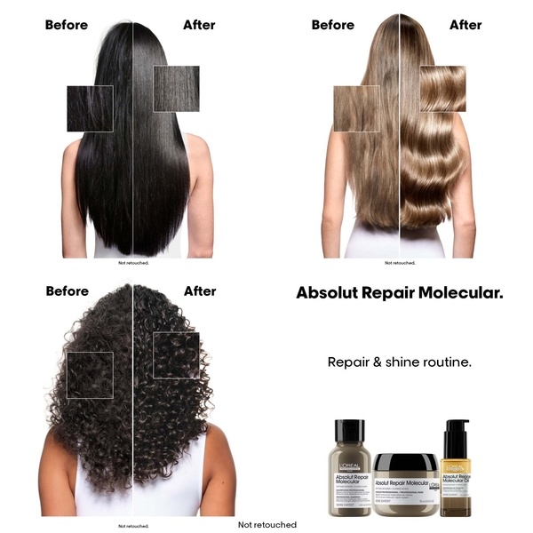  L'oréal Professionnel L'oréal Professionnel Mini Protect & Repair Set: Metal Detox Clarifying Shampoo 100ml & Absolut Repair Molecular Hair Oil 