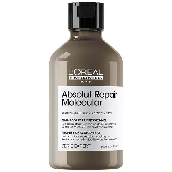  L'oréal Professionnel L'oréal Professionnel Serie Expert Absolut Repair Molecular Shampoo And Rinse-off Serum Duo For Damaged Hair 