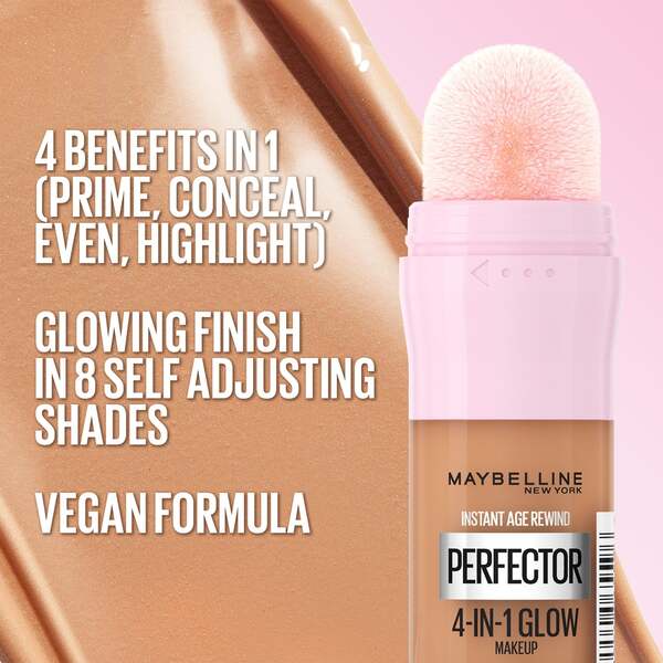  Maybelline Maybelline Instant Anti Age Perfector 4-in-1 Glow Primer, Correttore, Illuminante, Bb Cream 20 Ml (varie Tonalità) - Medium Deep 