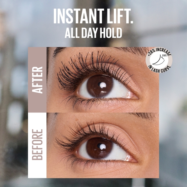  Maybelline Maybelline Lash Sensational, Body Mascara, Volumizing Up To 24h Lift, Smudge-resistant, Flake-resistant, Clump-resistant, Shade: Black 