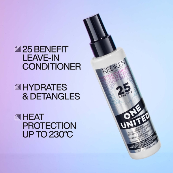  Redken Redken Acidic Bonding Concentrate Hair Bandage Balm 75ml & Redken One United Multi-benefit Treatment Spray 150ml Bundle 