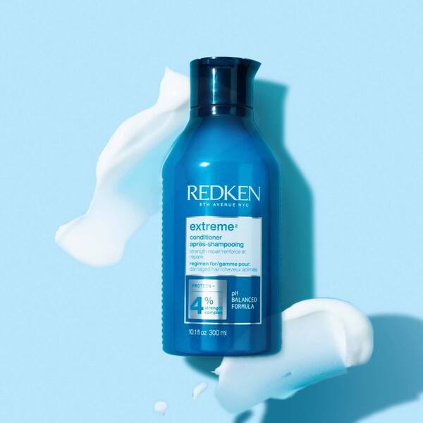  Redken Redken Extreme Shampoo, Conditioner And Anti-snap Leave-in Treatment Strength Repair Bundle For Damaged Hair 