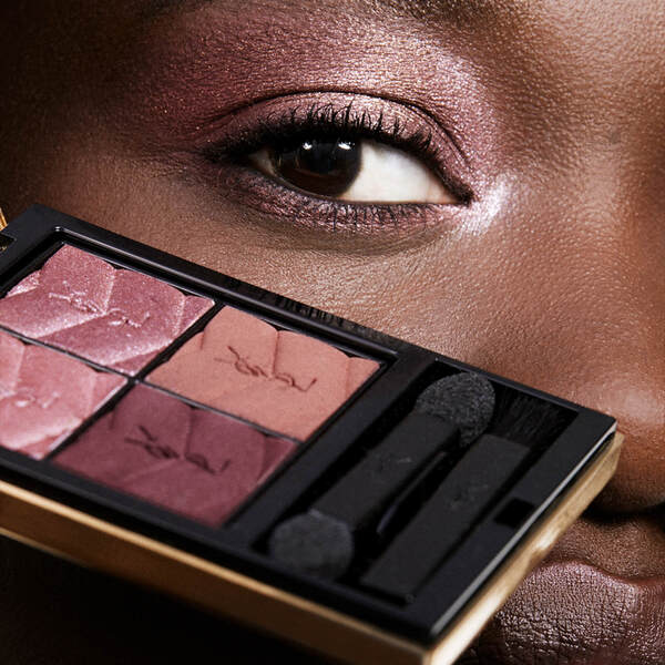  Ysl Yves Saint Laurent Couture Mini Clutch Palette - Palette Occhi (varie Tonalità) - 400 Babylone Roses 