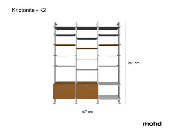  K2 Libreria - 197x241 Cm 
