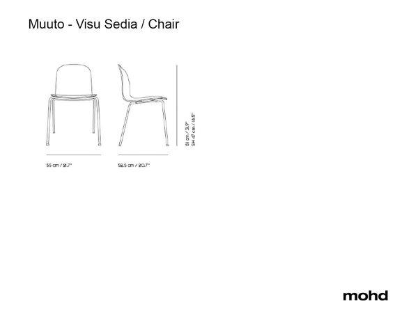  Visu Sedia - Base A Tubolare / Black-black 