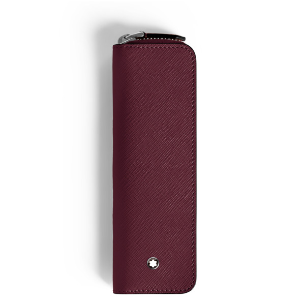  Montblanc - Astuccio Con Cerniera Per 1 Strumento Da Scrittura In Pelle Sartorial - Cassis - Pellame - Mb199382 - Astucci Per Strumenti Da Scrittura 