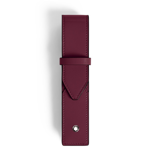  Montblanc - Astuccio Per 1 Strumento Da Scrittura Montblanc Envelope - Cassis - Pellame - Mb199329 - Astucci Per Strumenti Da Scrittura 