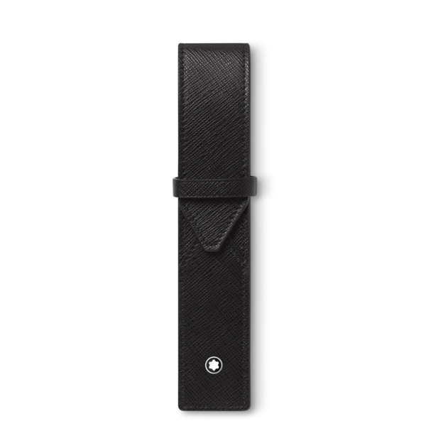  Montblanc - Astuccio Per 1 Strumento Da Scrittura Montblanc Envelope - Nero - Pellame - Mb130750 - Astucci Per Strumenti Da Scrittura 