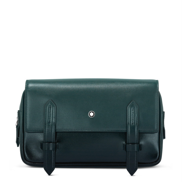  Montblanc - Borsa A Tracolla In Pelle Meisterstück - Verde Britannico Sfumato - Pellame - Mb198269 - Messenger Bag 
