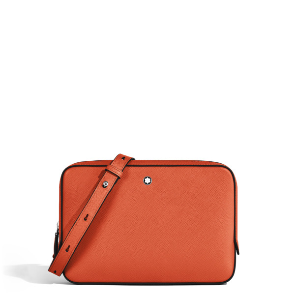  Montblanc - Borsa A Tracolla Piccola In Pelle Sartorial - Mandarino - Pellame - Mb221576 - Messenger Bag 