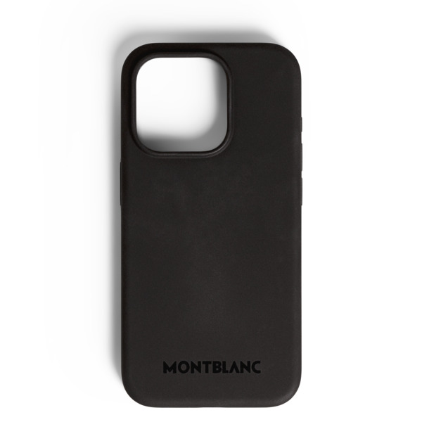  Montblanc - Custodia Rigida Per Iphone 16 Pro Con Magsafe In Silicone - Nero - Silicone - Mb198881 - Custodie Per Telefono 