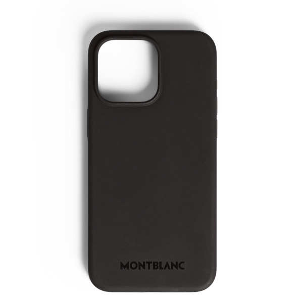  Montblanc - Custodia Rigida Per Iphone 16 Pro Max Con Magsafe In Silicone - Nero - Silicone - Mb198882 - Custodie Per Telefono 
