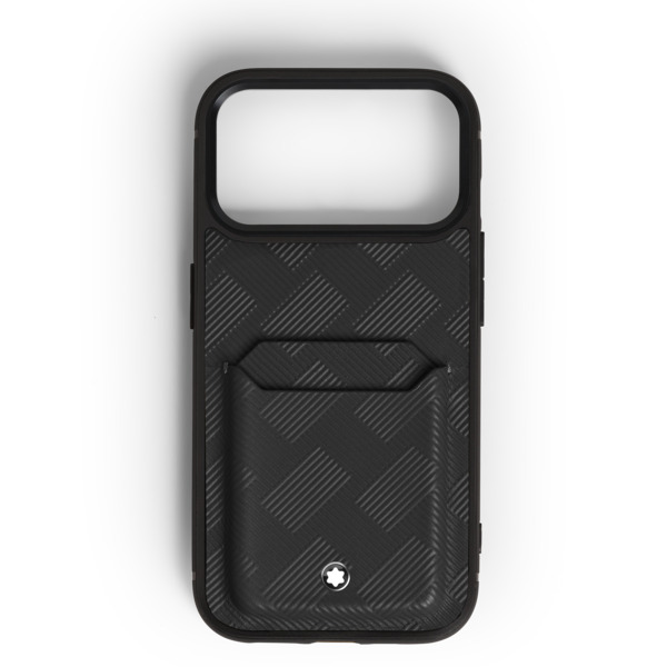  Montblanc - Custodia Rigida 2 Tasche Per Iphone 17 Pro In Pelle Extreme - Nero - Pellame - Mb220605 - Custodie Per Telefono 