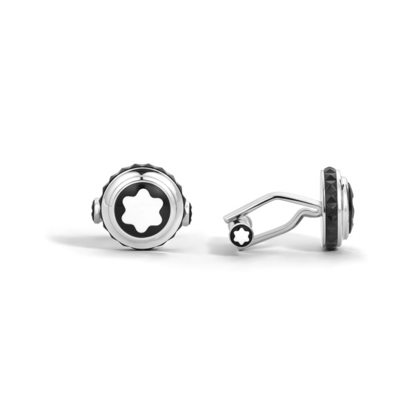  Montblanc - Gemelli, Great Characters Homage To Queen - Nero - Acciaio Pregiato - Mb134671 - Gemelli 