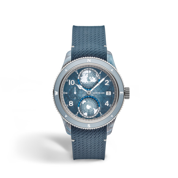  Montblanc - Montblanc 1858 Geosphere 0 Oxygen Mount Vinson Limited Edition - 986 Esemplari - Blu - Mb134019 - Orologio 