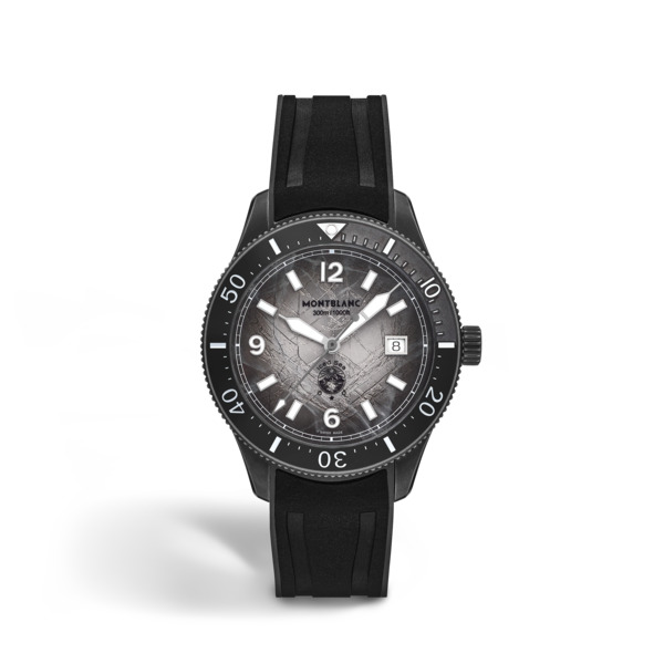  Montblanc - Montblanc Iced Sea Automatic Date 0 Oxygen - Nero - Acciaio - Ceramica - Mb134017 - Orologio 