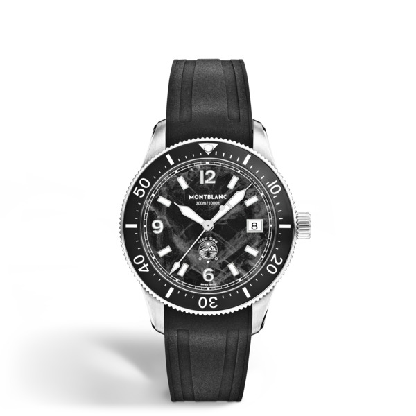  Montblanc - Montblanc Iced Sea Automatic Date 0 Oxygen - Nero - Acciaio - Ceramica - Mb136542 - Orologio 