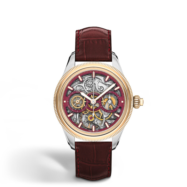  Montblanc - Minerva The Unveiled Secret Edizione Limitata - 58 Esemplari - Color Vino - Oro Rosa - Acciaio - Mb136354 - Orologio 