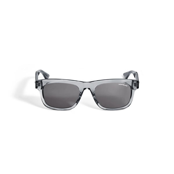  Montblanc - Occhiali Da Sole Con Montatura Quadrata In Acetato Color Grigio - Mb136912 - Occhiali Da Sole 