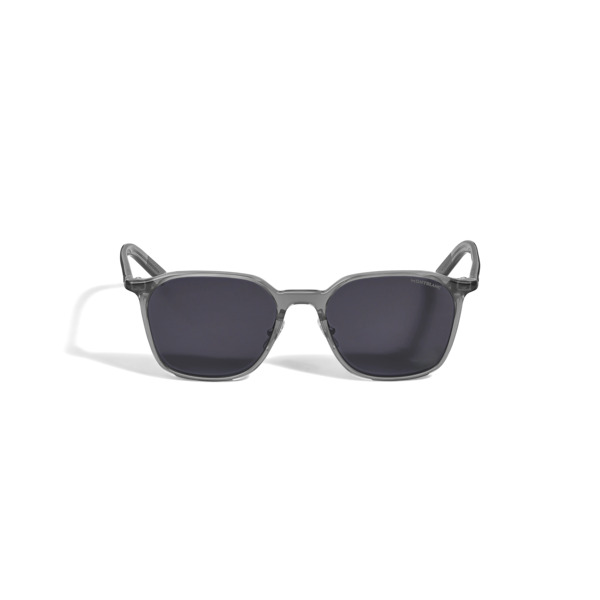  Montblanc - Occhiali Da Sole Ovali Con Montatura In Acetato Grigio - Grigio - Acetato Iniettato - Mb135565 - Occhiali Da Sole 